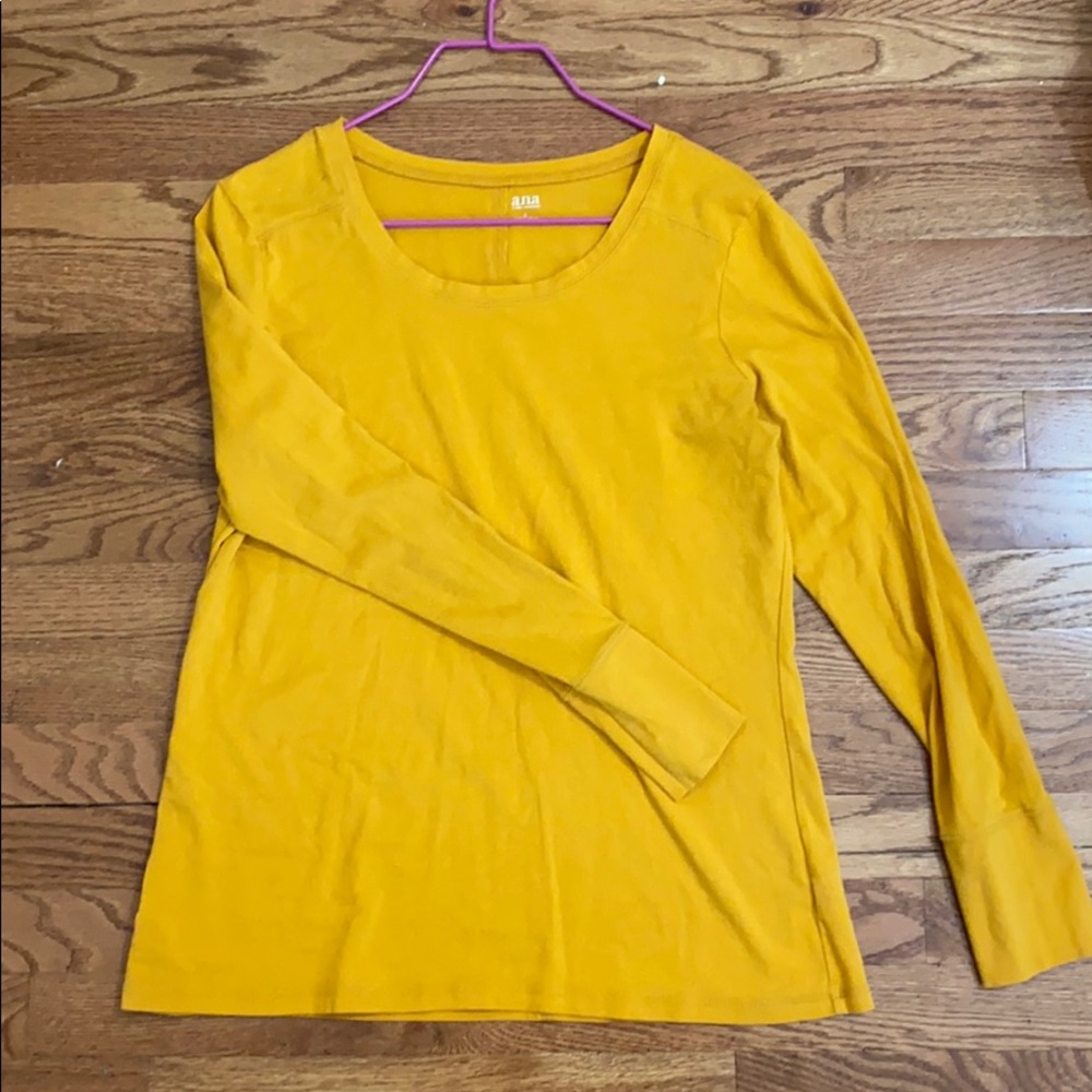 Yellow Long Sleeve Tee Shirt